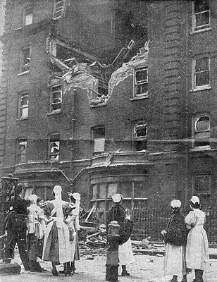 Air Raid Damage The London Hospital 1942 (Source Pinterest photograph) Air Raid Damage The London Hospital 1942 (Source Pinterest photograph)
