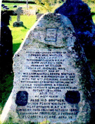 Headstone in Buckland Churchyard (Family photograph) Headstone in Buckland Churchyard (Family photograph)